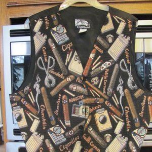 Mens XL CigarGoyles Embroidered Gaming Vest